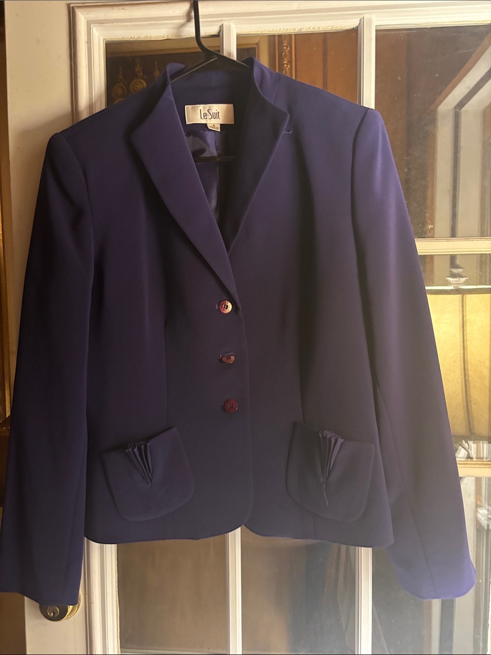 Le Suit Women's Deep Navy Tailored Blazer